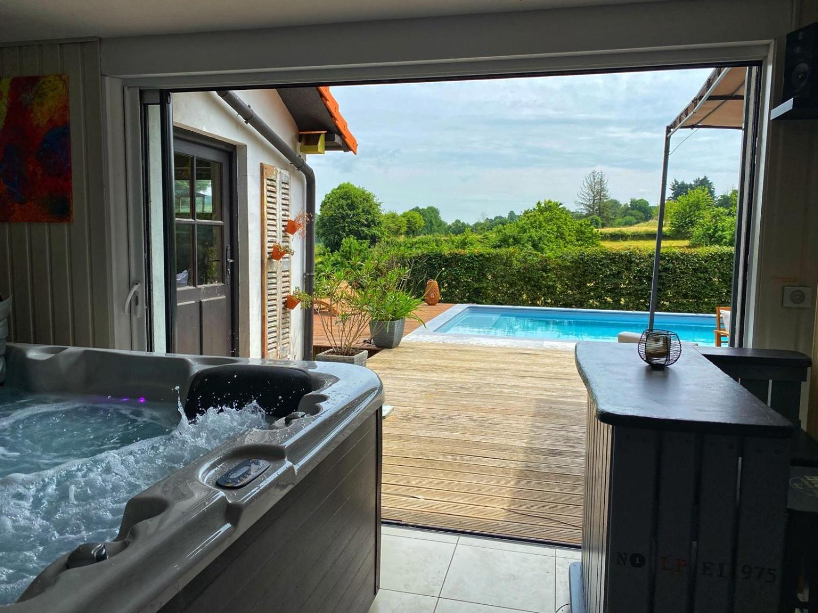 Gite Piscine Jacuzzi Privatises Clos Valentin Freulleville Zewnętrze zdjęcie