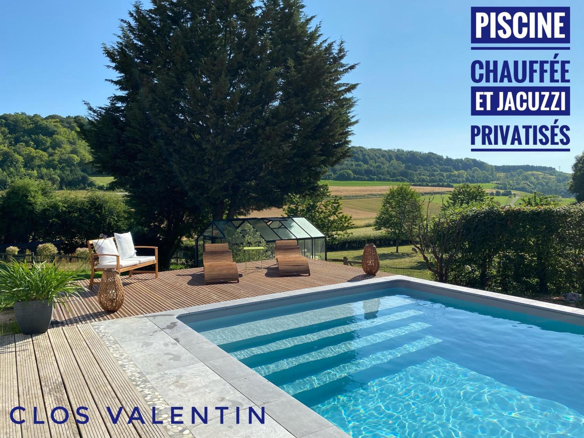 Gite Piscine Jacuzzi Privatises Clos Valentin Freulleville Pokój zdjęcie